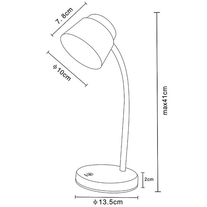 Stolna svjetiljka Led 1607 5W crna LB1