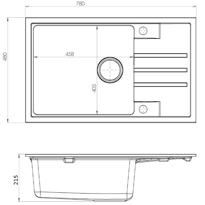 Sudoper intermezo 130 crni 780x480