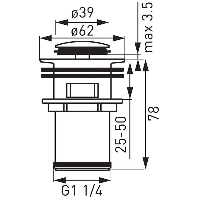 S283-BL-B ZLAZ ZA SIFON. G5/4. CRN