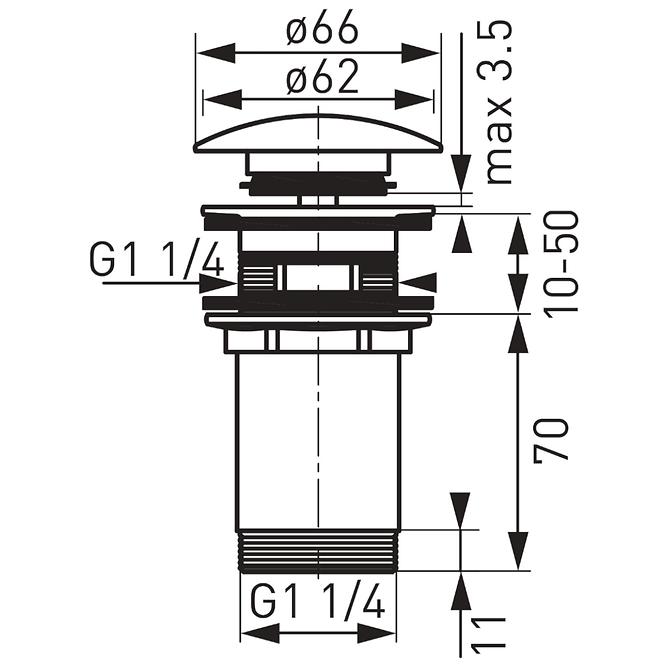 S285-BL-B IZLAZ ZA SIFON 5/4