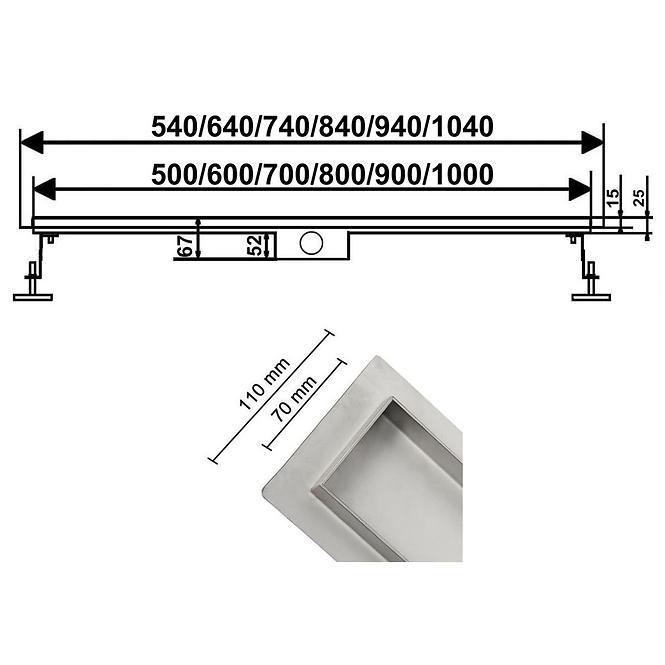 Linearni odvod Welle 600