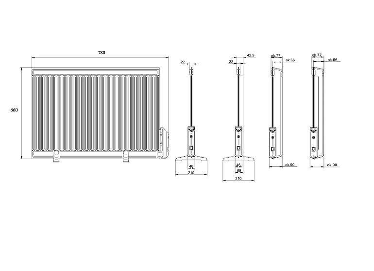 Električni uljni radijator 1500W 1316.154k