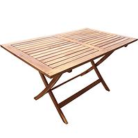 Sklopivi vrtni stol od bagremovog drva, pravokutni
