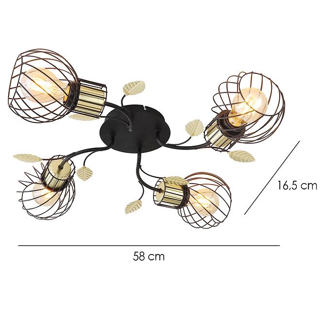 Luster 54113-4D CRNO-ZLATNI LW4