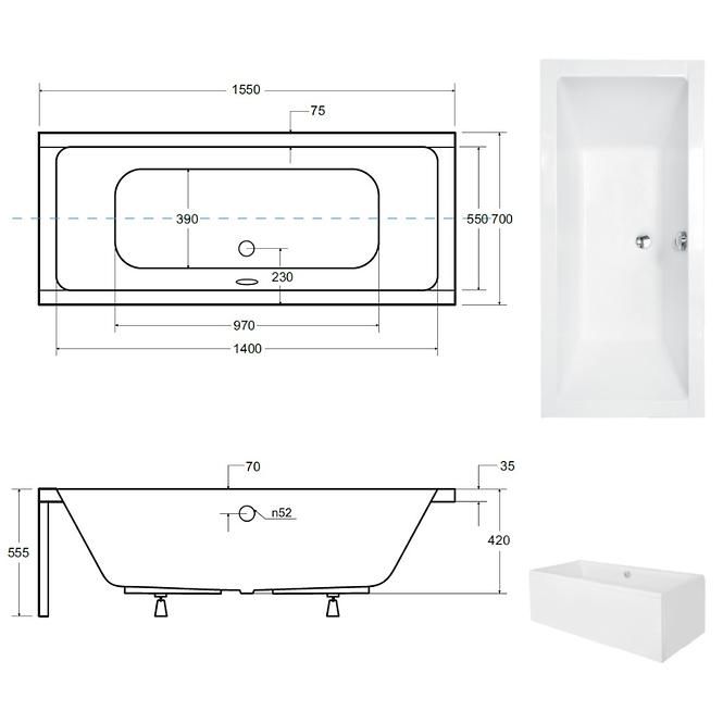 Kada Quadro 155/70 s nogicama