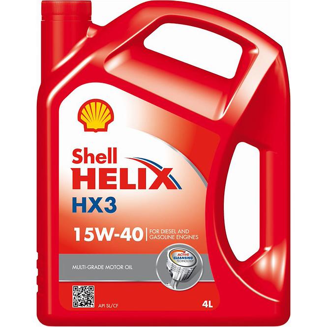 SHELL HELIX HX3 15W-40 4L