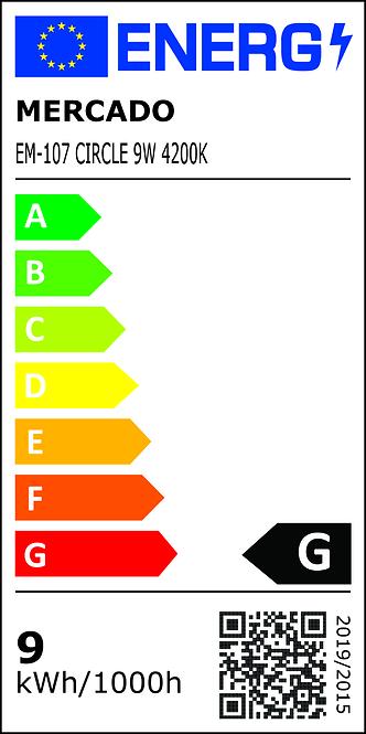 Panel Led Circle 9W 4200K okrugli krom