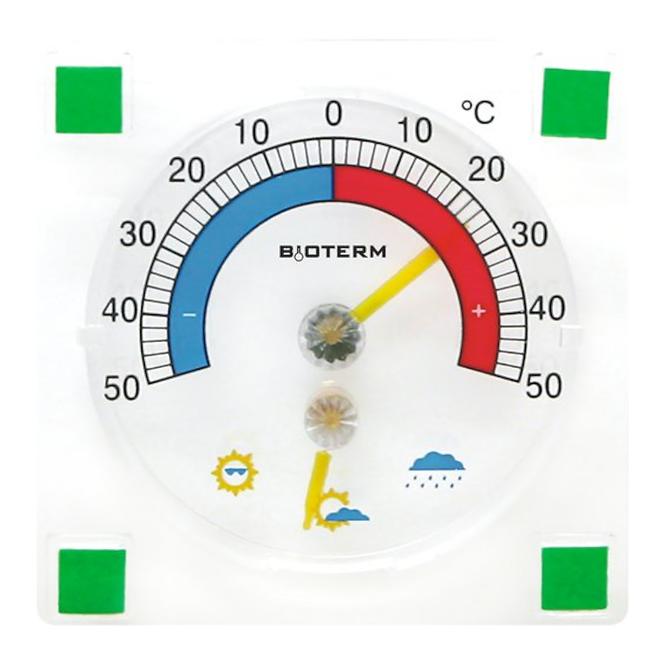 Termometar bimetal, ljepljivi 025000 kvadratni