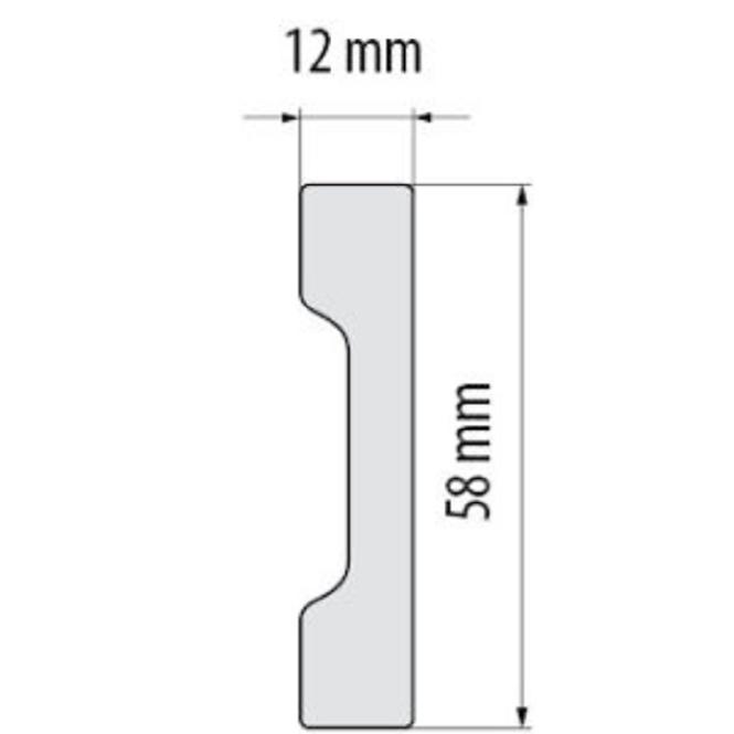 Završna lajsna DP2 12X58mm