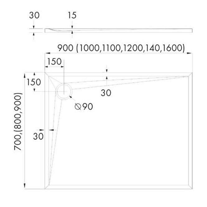 VANICKA AQM12465CST 80X100X3 CRNA