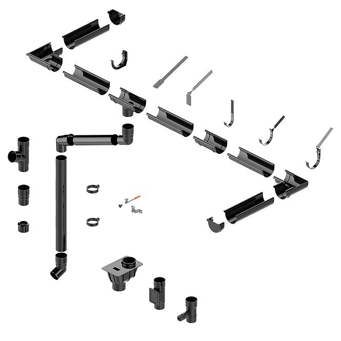 Krovni oluk 125 mm 2 m Bryza bijeli