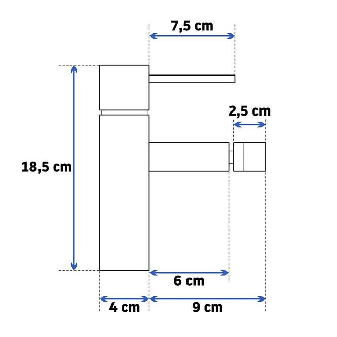 Slavina za bide Tess crna