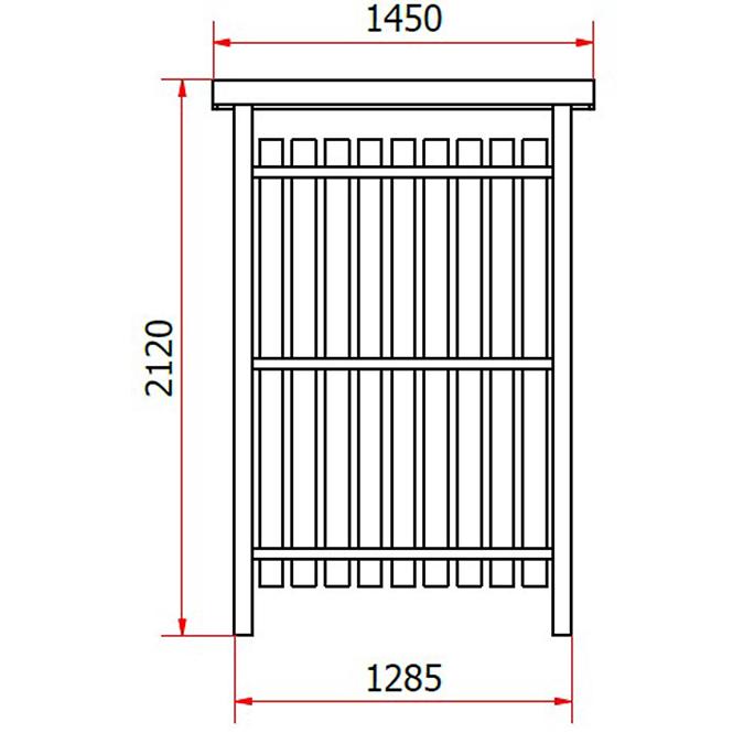 Drvarnica 130x80x212 cm smeđa