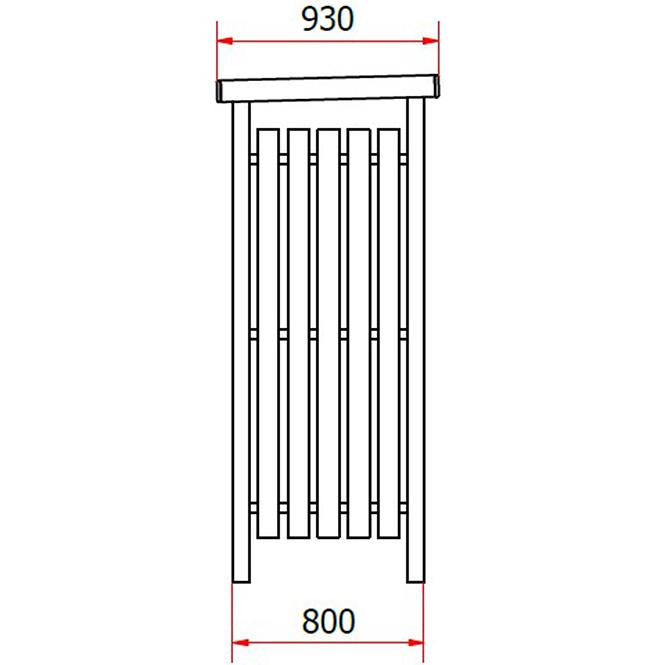 Drvarnica 130x80x212 cm smeđa