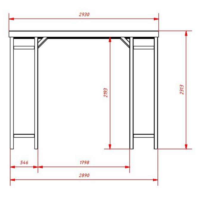 Bower vitrum 289x289x231 cm