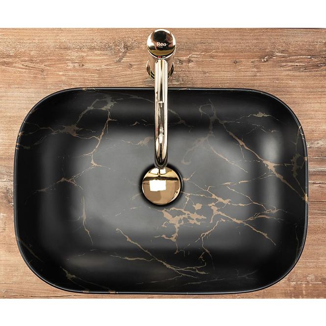 Nadpultni umivaonik Belinda Black Marble Mat