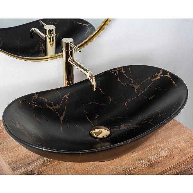 Umivaonik Royal black marble matt