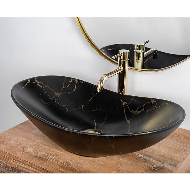 Umivaonik Royal black marble matt