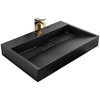 Nadpultni umivaonik/Ĺ›cienna Goya Black Mat 100 konglomerat