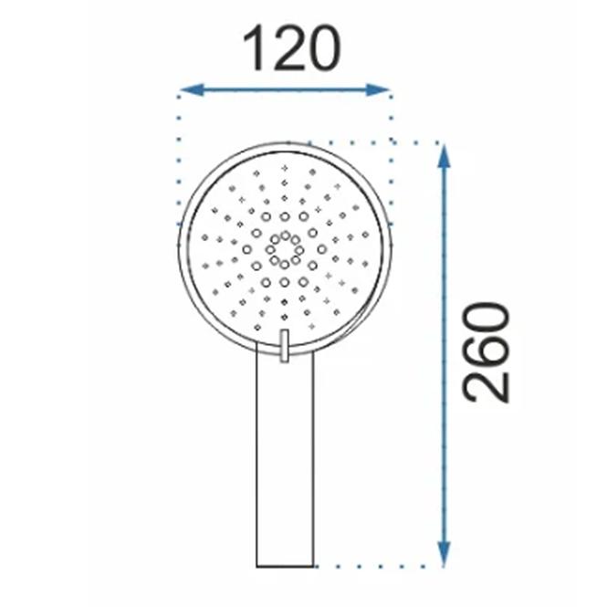 Set za kadu Rea P6637 zlatni