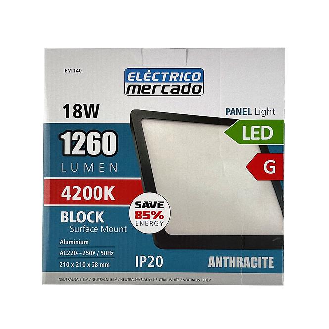 Svjetiljka LED BLOCK 18W 4200K