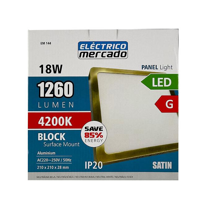 Svjetiljka LED BLOCK 18W 4200K