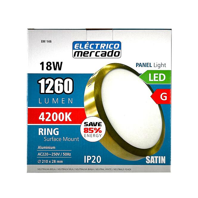 Svjetiljka LED RING 18W 4200K