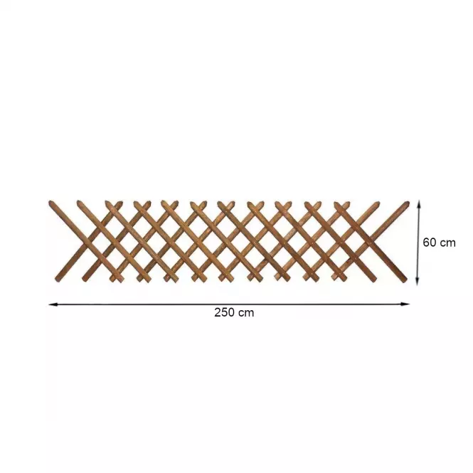 Rešetkasta ograda 250x60 cm