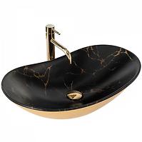 Umivaonik nadpultni Royal In Black Marble/Gold