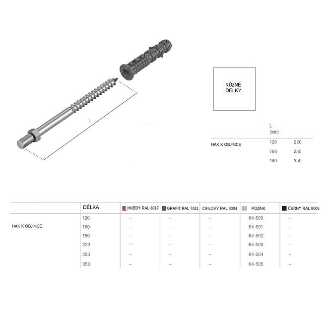 Kuka za stezaljku 64-501  čelik 160 mm Bryza