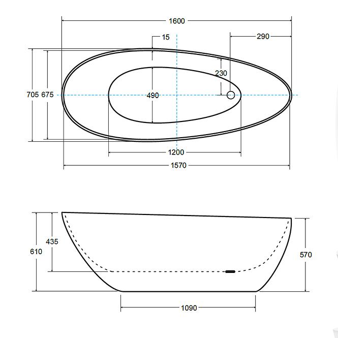 Kada Goya 160/70 silver + krom klik-klak