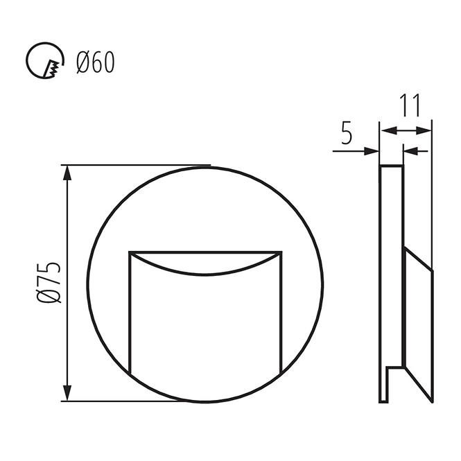 SVJETILJKA ERINUS 33335 LED O B-NW