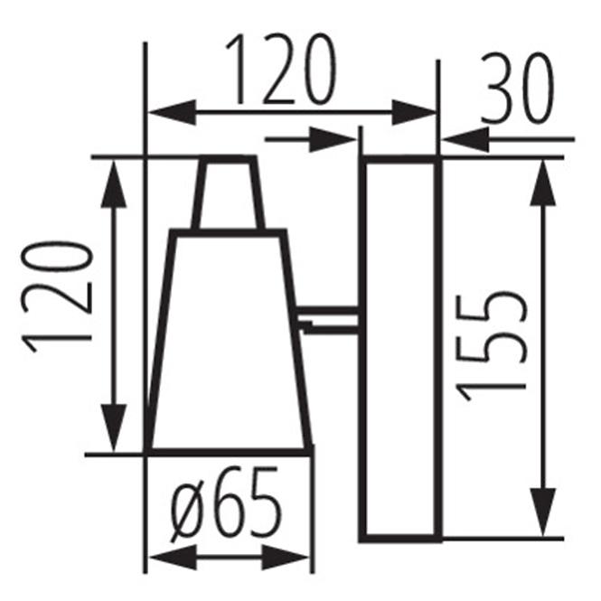 SVJETILJKA SEMPRA 33091 EL-1I B-SR