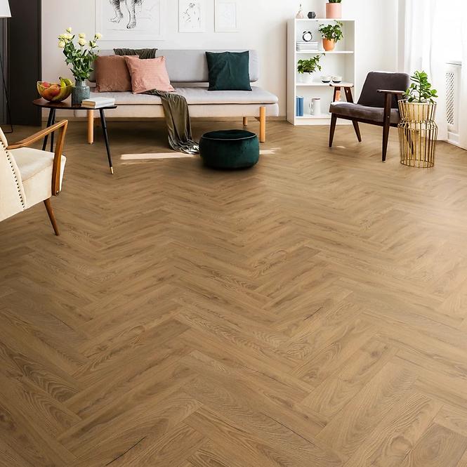 Vodootporni laminat Hrast Inca Carpenter 8mm AC5 Herringbone K476