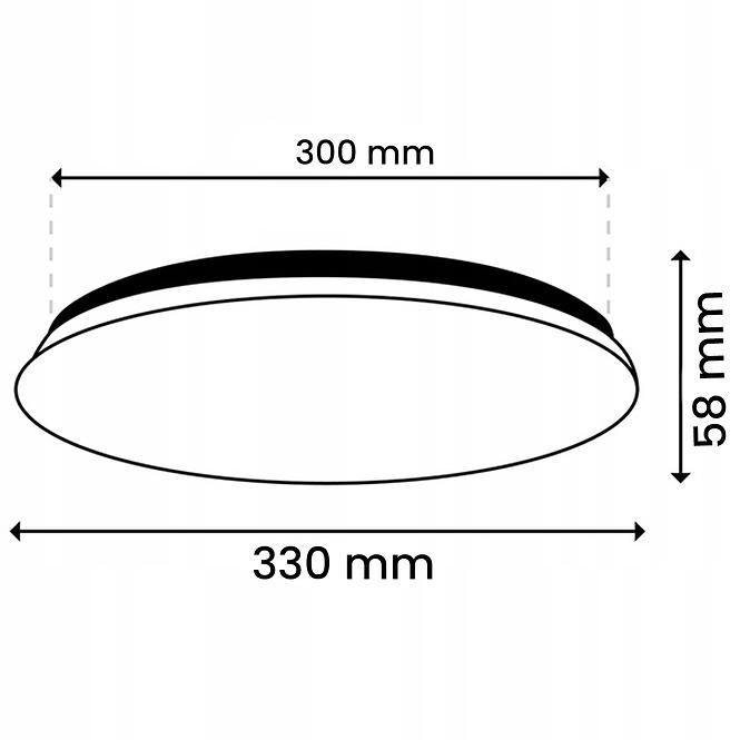 Svjetiljka Notus 18W 0104 LED PL1