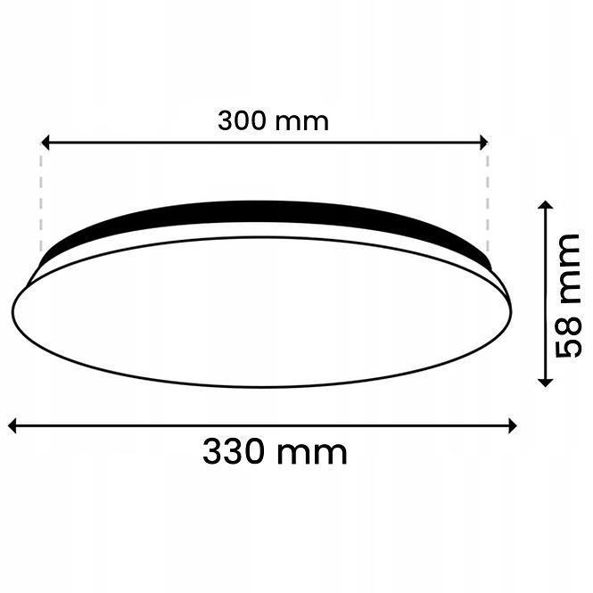 Svjetiljka Notus 18W 0114 LED senzor PL1