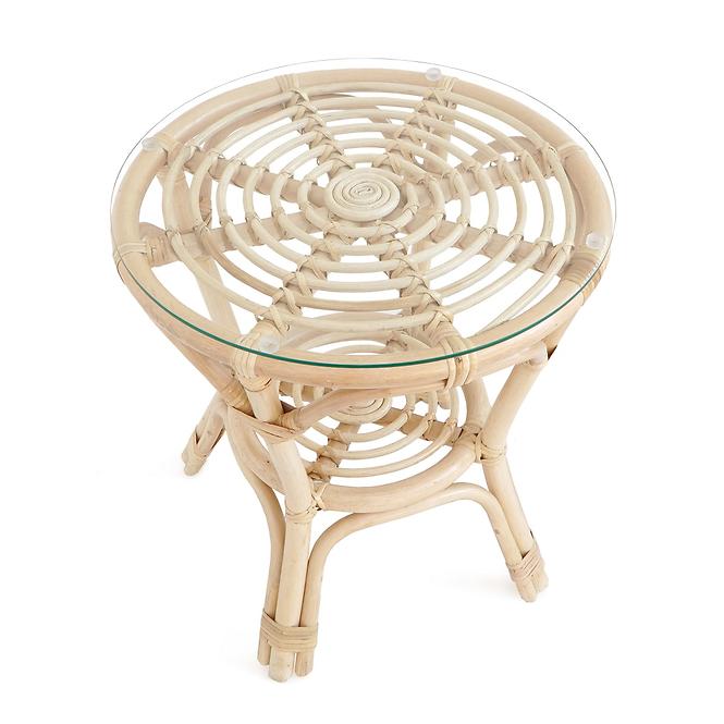 Stol Quincy Black Natural Rattan