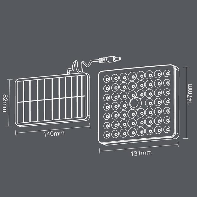 Solarna lampa 46817 Black