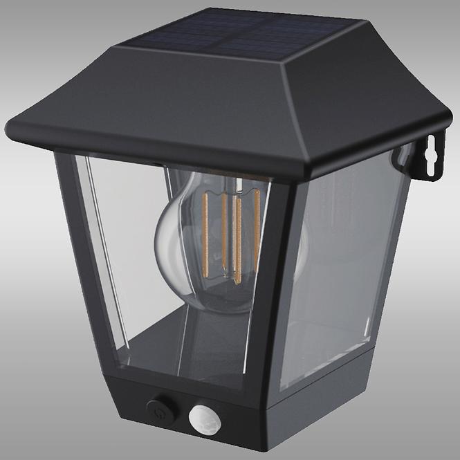 Solarna zidna lampa sa senzorom pokreta 46821 Black K1