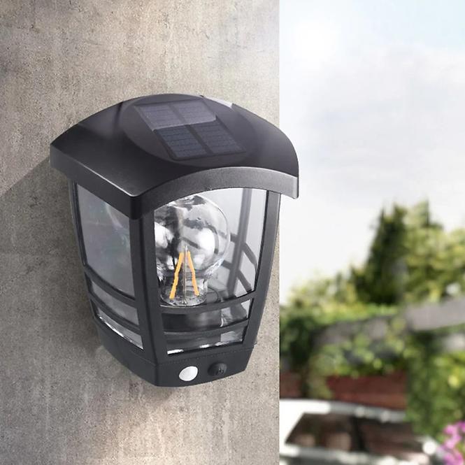 Solarna zidna lampa sa senzorom pokreta 46822 Black K1