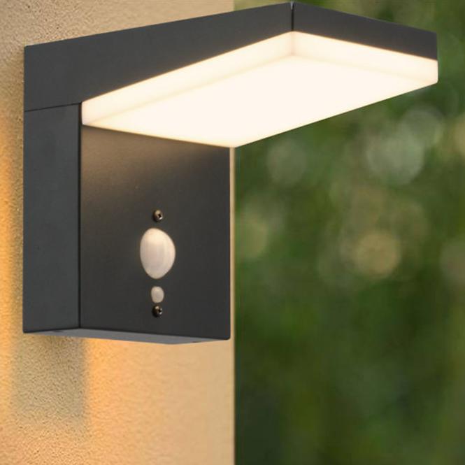 Solarna zidna lampa sa senzorom pokreta 46823 Black K1