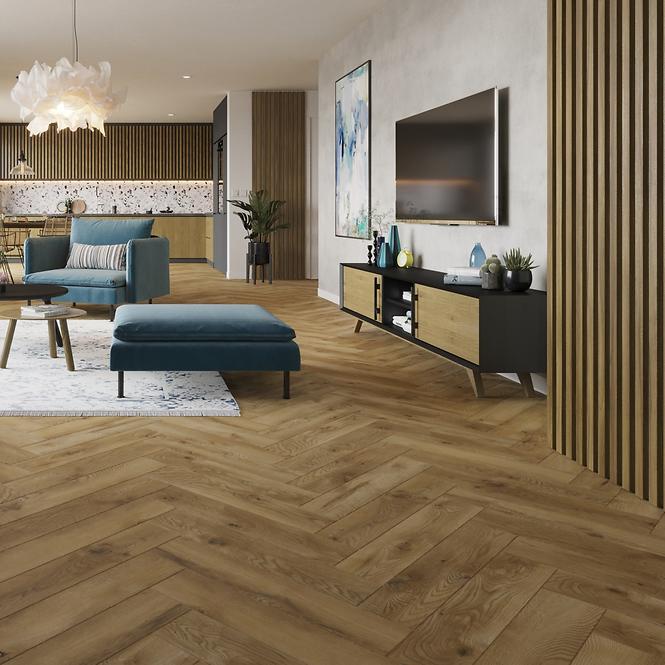 Vodootporni laminat Hrast Royal 8mm AC5 Herringbone WR 64832