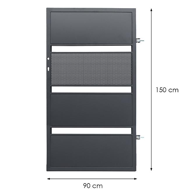 Vrata za ogradu Neapol desna 0,9x1,58 ZN RAL 7016