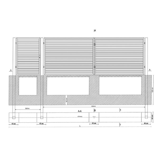 Vrata Topaz 4,0M/1,3-1,6M RAL9005