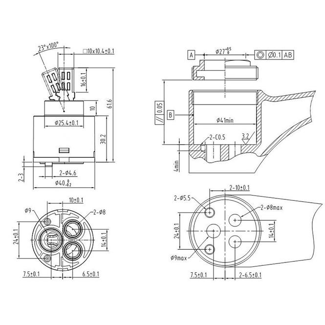 IM-P022 USKI ULOŽAK 40MM