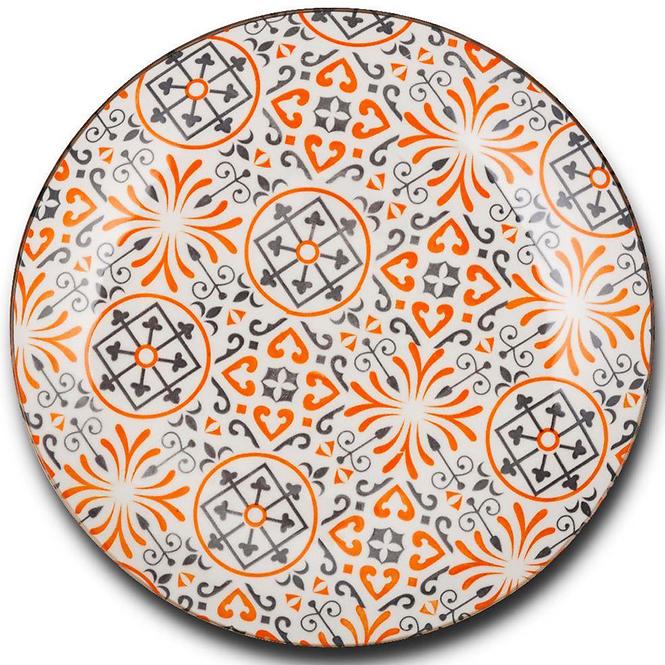 Porculanski plitki tanjur Maiolica Orange 26,5 cm