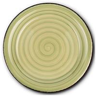 Tanjur lines Oil Green plitki 27cm