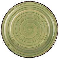 Tanjur lines Oil Green desertni 19 cm