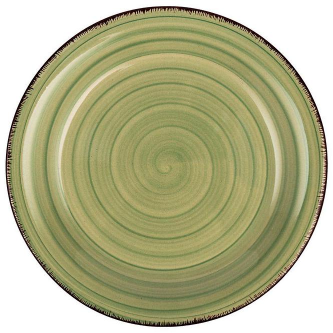 Tanjur lines Oil Green desertni 19 cm