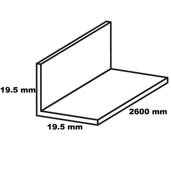 Kutnik samolepící pvc hrast salinas 19.5x19.5x260